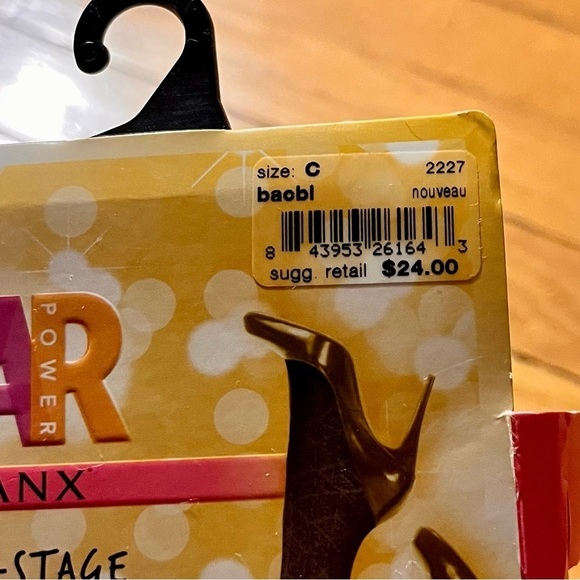 Star Power Assets Black Tights Body Contouring Shapewear Goth Formal Grunge Work - Picture 2 of 16